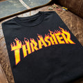 Thrasher X Supreme Flame Logo Graphic T-Shirt 2026 Birthday Gift For Husband - Merchluma