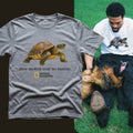 Caleb Williams Turtle Slow Motion Over No Motion Shirt Laughinks Mssnwmovxibou T-Shirt Grey - Merchluma