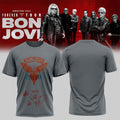 Bon Jovi Forever Tour T-Shirt Grey Bon Jovi Merch Birthday Present For Husband - Merchluma