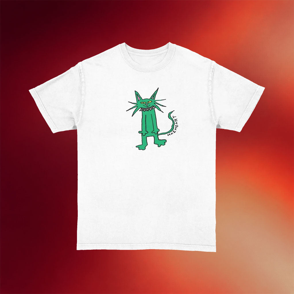 Hazheart Merch 2026 Green Cat T-Shirt Unique Birthday Gift For Husband - Merchluma
