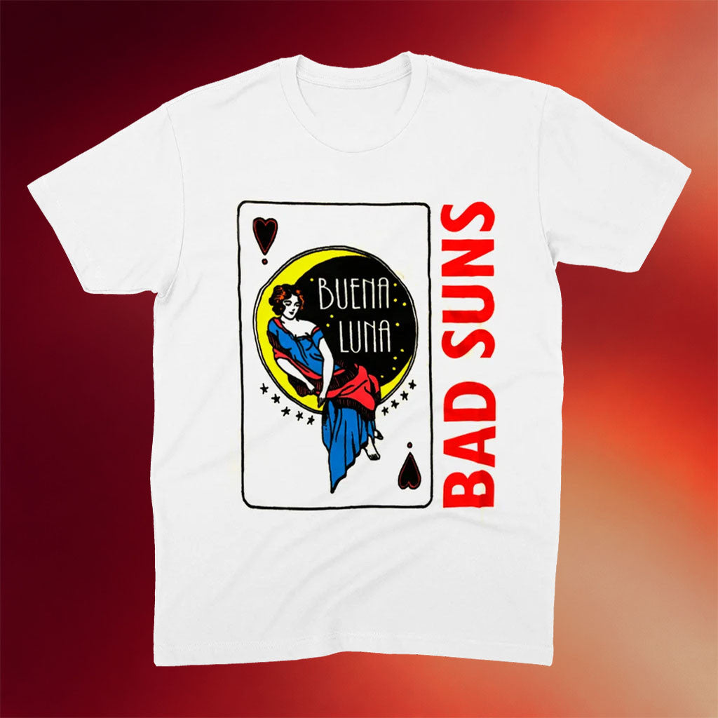 Bad Suns Merch 2026 Buena Luna T-Shirt White Gift Ideas For Rock Band Fans - Merchluma