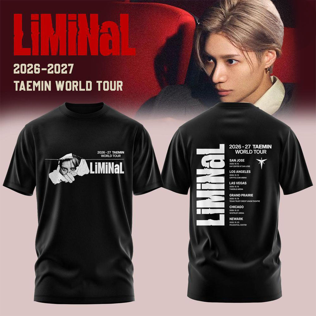 Taemin LiMiNaL World Tour 2026-2027 Graphic T-Shirt Taemin Merch Gifts For Fans - Merchluma