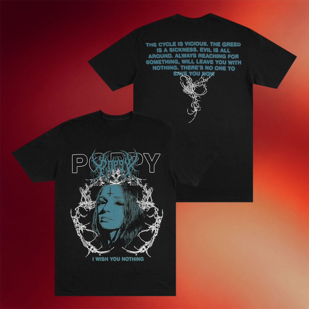 Impoppy Merch 2026 Cursed Poppy T-Shirt I Wish You Nothing Shirt Gift For Music Lovers - Merchluma