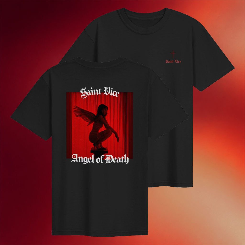 Saint Vice Merch 2026 Angel Of Death T-Shirt Saint Vice Shirt Best Gifts For Music Fans - Merchluma