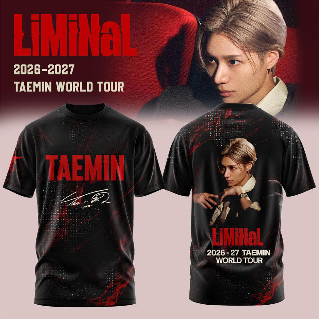 Taemin LiMiNaL World Tour 2026 2027 Shirt Taemin Merch Gifts For Music Enthusiasts - Merchluma