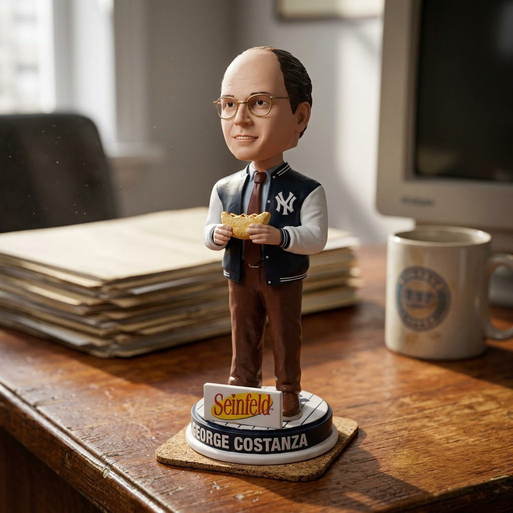 2026 New York Yankees Seinfeld George Costanza Calzone Funkp Pop 27 August Yankees Merch - Merchluma