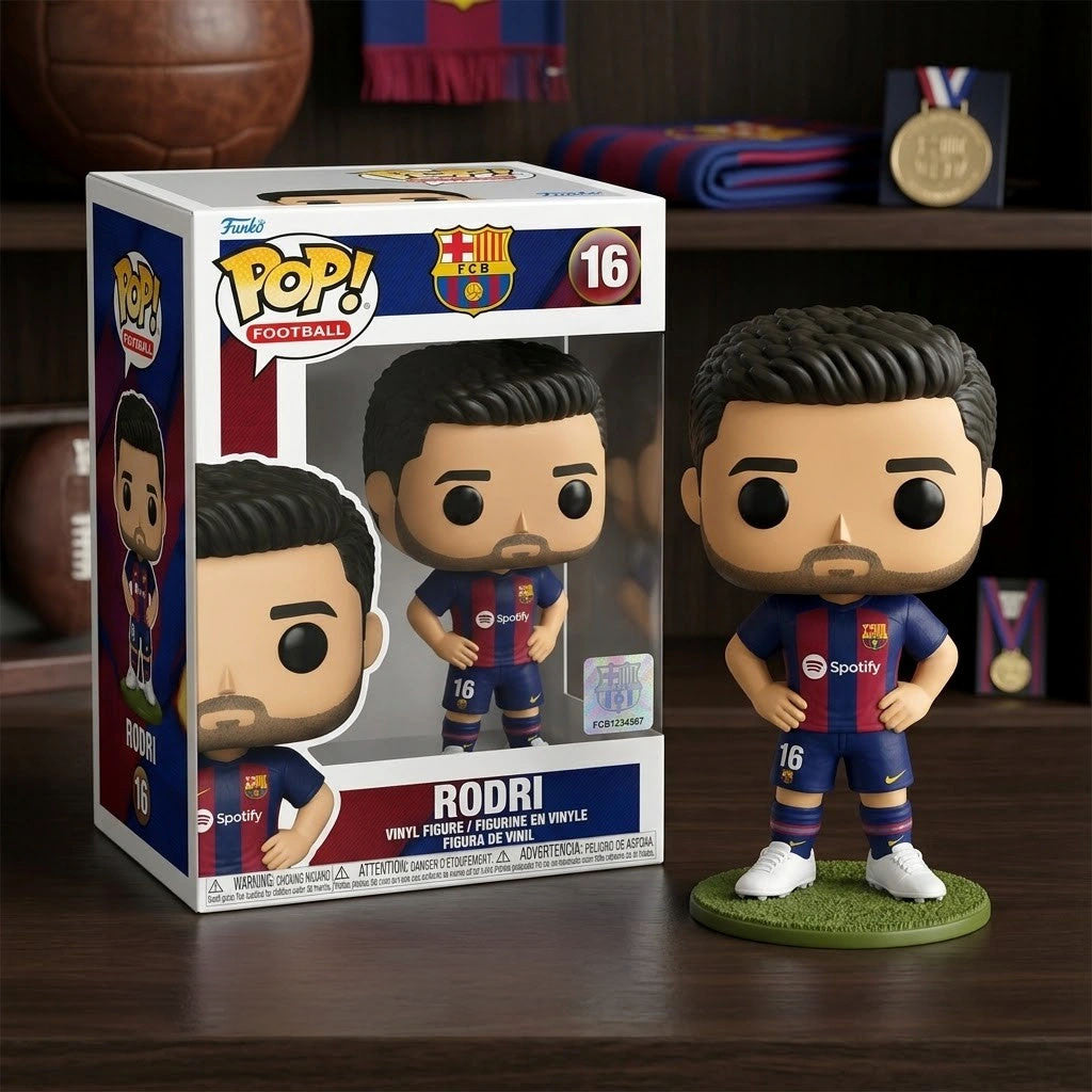 Rodri FC Barcelona El Maestro Blockbuster Transfer Signing Collector Funko Pop Rodri Merch - Merchluma