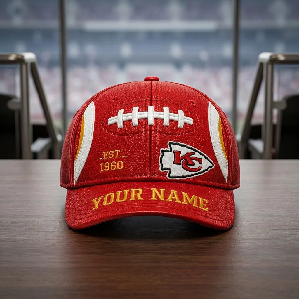 Personalized Kansas City Chiefs Est 1960 Hat Chiefs Merch Gift Ideas For Football Lovers - Merchluma