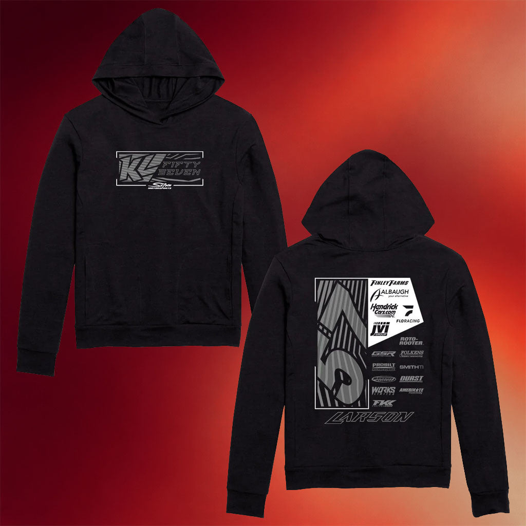 Kyle Larson Merch 2026 57 Larson Hoodie Black Gifts For Him Racing Lovers - Merchluma