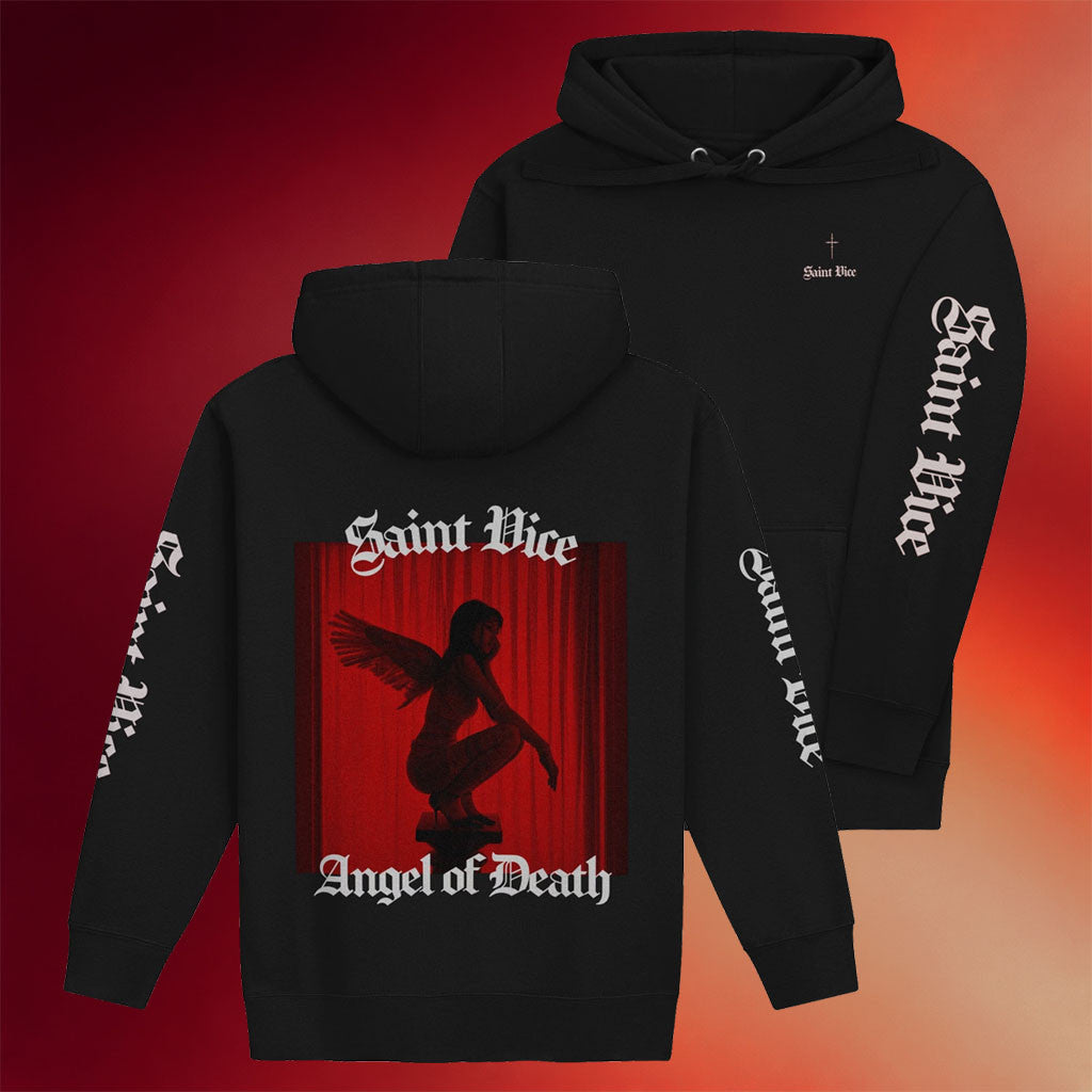 Saint Vice Merch 2026 Angel Of Death Hoodie Saint Vice Hoodie Present For Music Fans - Merchluma