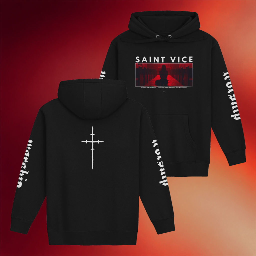 Saint Vice Merch 2026 Worship Hoodie Saint Vice Hoodie Black Gifts For Music Lovers - Merchluma