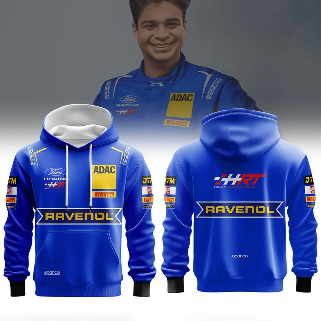 Arjun Maini HRT Ford Racing Hoodie 2026 Arjun Maini Merch Best Gift For Racing Lovers - Merchluma