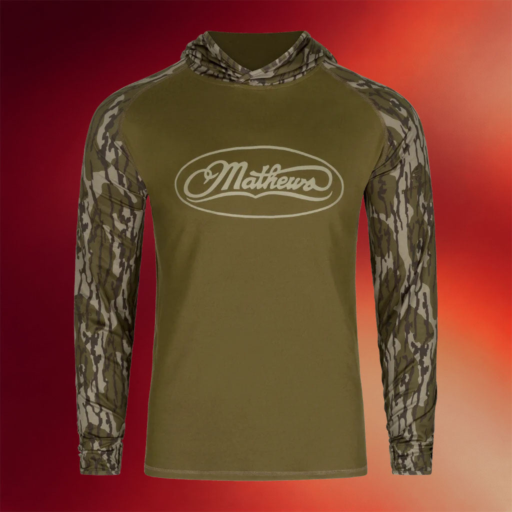 Mathews Archery Merch 2026 Sun Hoodie Mossy Oak Bottomland Camo Apparel Brother Gifts - Merchluma