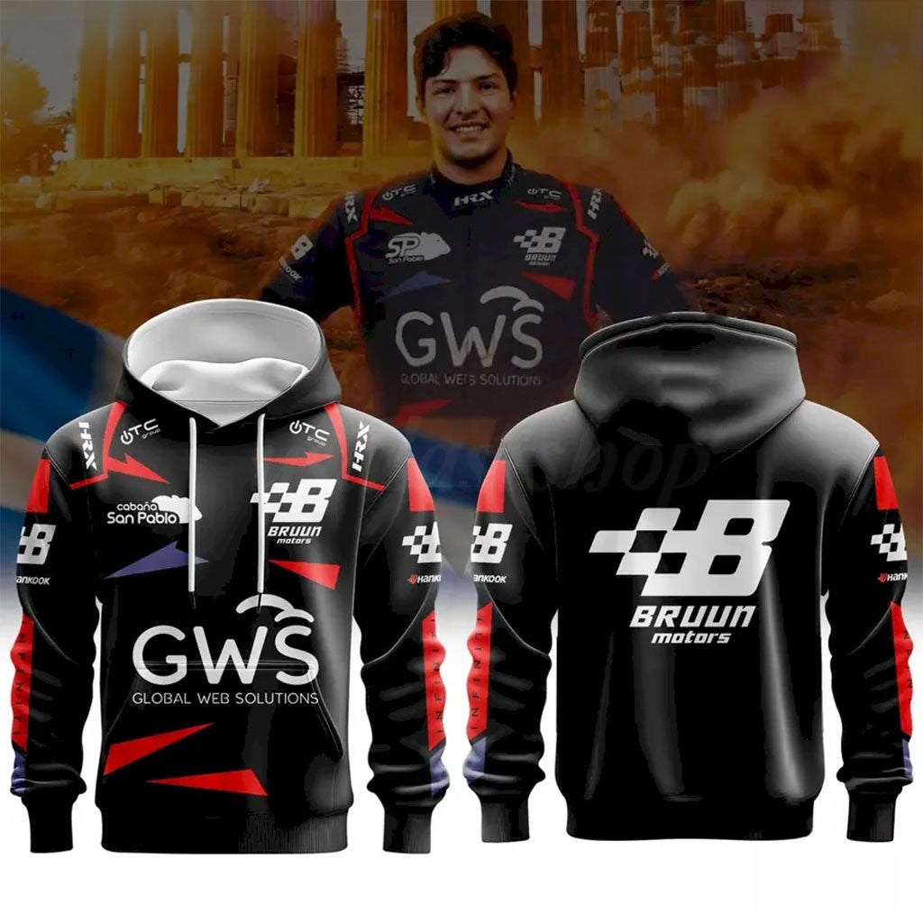 Nataniel Bruun WRC3 Racing Hoodie 2026 Nataniel Bruun Merch Cool Gift For Racing Lovers - Merchluma