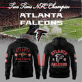 Atlanta Falcons Two Time NFC Champions Hoodie 2026 Atlanta Falcons Merch Football Fan Gifts - Merchluma