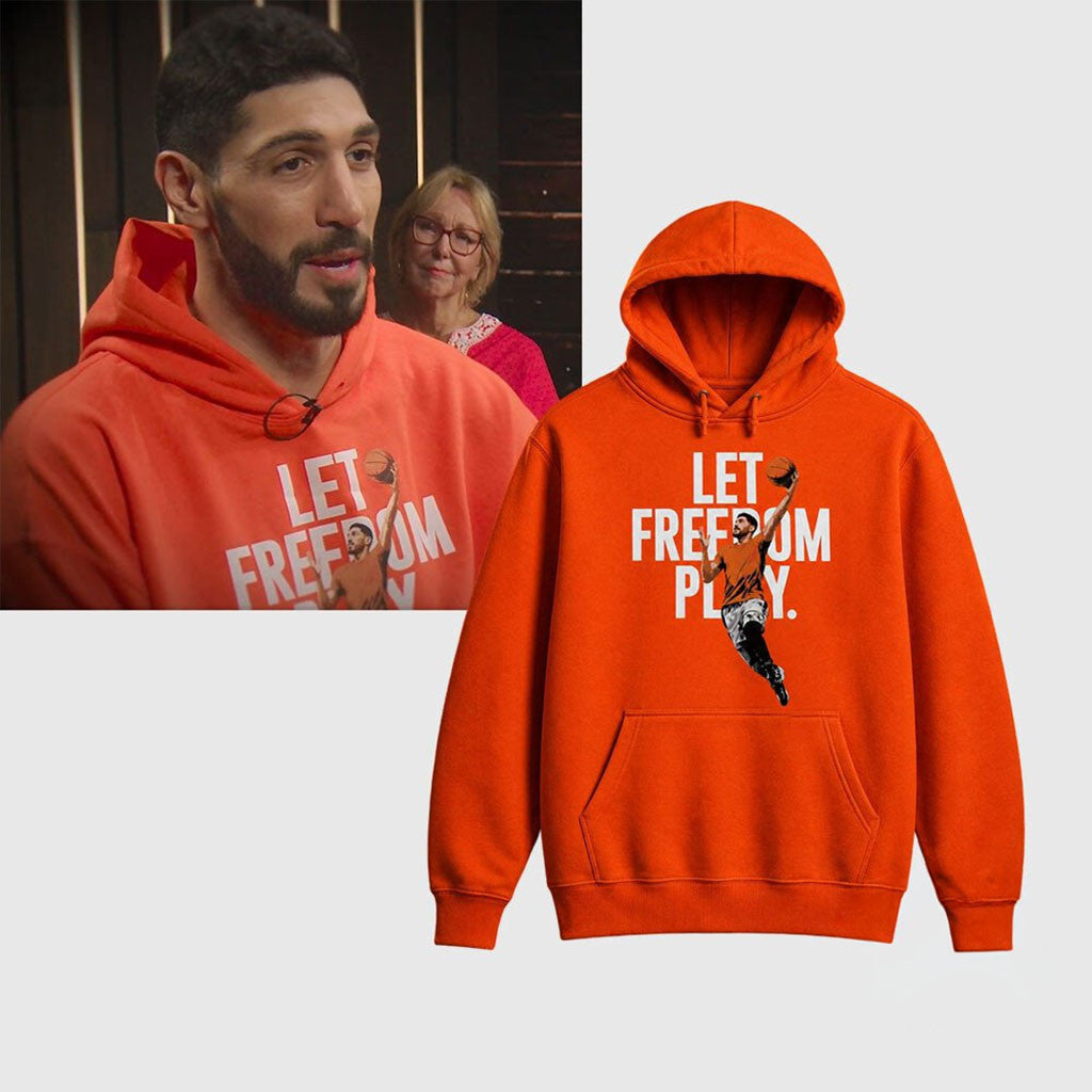 Enes Kanter Let Freedom Play Hoodie Enes Freedom Merch 2026 Gift For Basketball Lovers - Merchluma