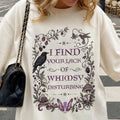 I Find Your Lack Of Whimsy Disturbing T-Shirt Gothic Floral Shirt Gift For Sisters - Merchluma
