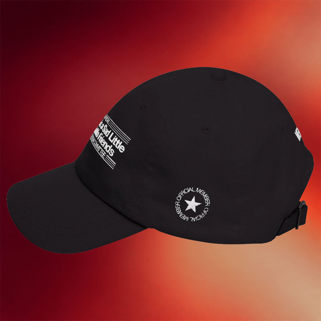 Monument Design Committee Merch Elon Musk Is A Sad Little Btch With No Friends Embroidered Hat - Merchluma