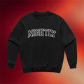 Nightly Merch 2026 Black Collegiate Crewneck Nightly Sweatshirt Present For Music Lovers - Merchluma