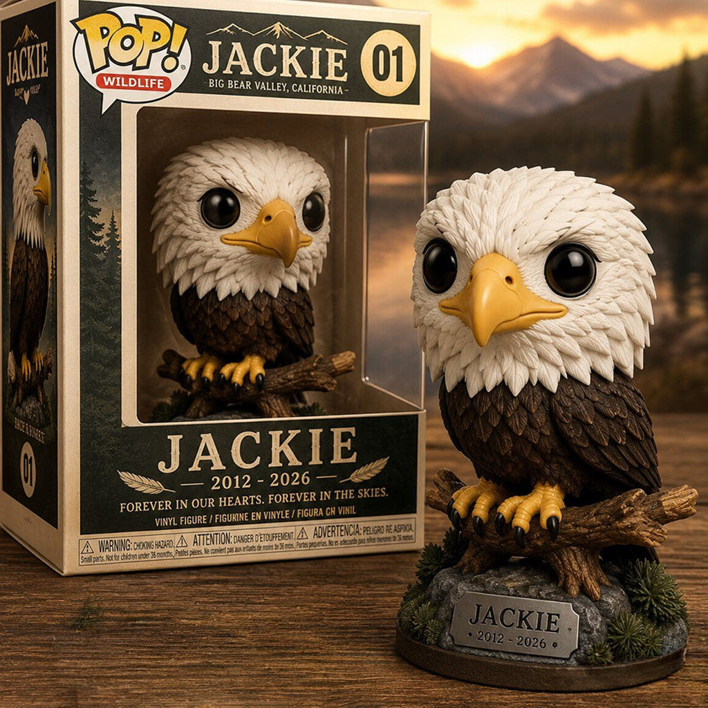 Jackie Bald Eagle Memorial Funko Pop Big Bear Valley Keepsake 2012 2026 Gift For Eagle Lover - Merchluma