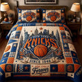 New York Knicks 2026 Champions Quilt Bedding Set NY Knicks Merch Gift For Basketball Fans - Merchluma