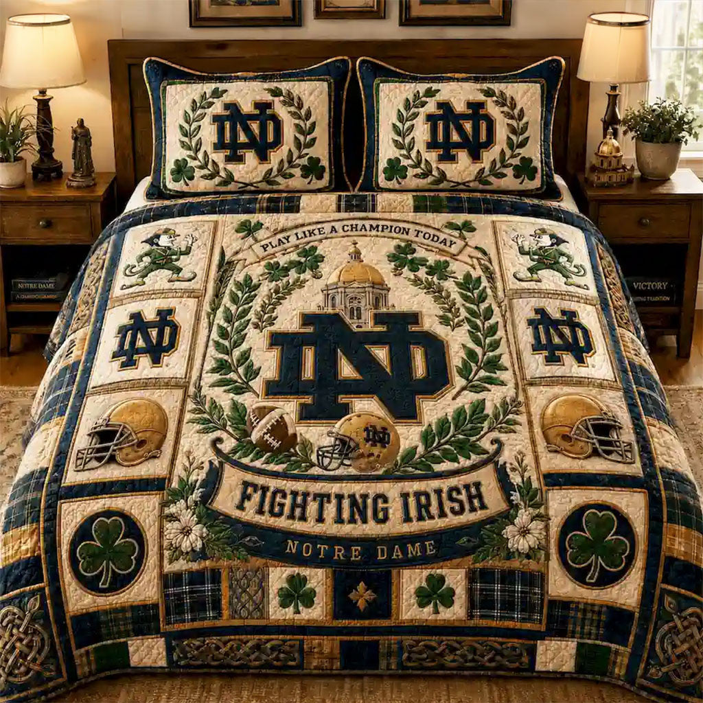 Oregon Ducks Mighty Oregon Quilt Bedding Set Duck Pride Comforter Sets Oregon Ducks Merch - Merchluma