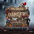 Personalized Horror Characters 2026 Family Danger Zone Yard Sign Halloween Home Decor Gifts - Merchluma
