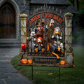 Personalized Mickey Mouse Horror Characters Halloween 2026 Yard Sign Enter If You Dare Decor - Merchluma