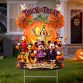 Personalized Trick Or Treat D Characters Halloween Yard Sign Spooky Garden Decor Gift Ideas - Merchluma