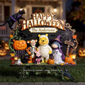 Personalized Winnie The Pooh Halloween 2026 Yard Sign Spooky Season Merch Outdoor Decor Ideas - Merchluma