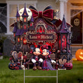 Custom Mickey And Minnie Mouse Romance Halloween Yard Sign Garden Decor Gift For Couples - Merchluma