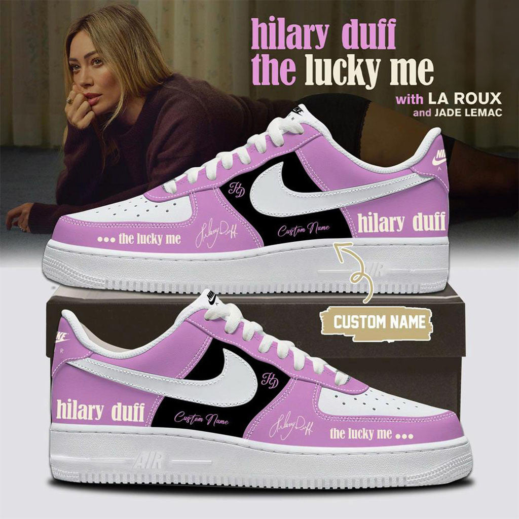 Personalized Hilary Duff The Lucky Me Tour 2026 Sneakers Hilary Duff Merch Gift For Music Fans - Merchluma