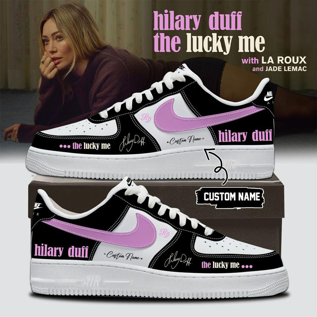 Personalized Hilary Duff The Lucky Me Tour 2026 Shoes Sneakers Hilary Duff Merch Gift For Fans - Merchluma