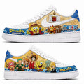 Personalized One Piece And Spongebob Squarepants Sneakers Gifts For Anime Lovers - Merchluma