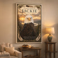 In Loving Memory Of Bald Eagle Jackie Big Bear Lake Memorial 2012 2026 Poster Wall Art Decor - Merchluma