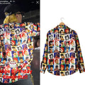 G-Dragon Photo Grid Long Sleeve Button Up Shirt Inspired By Taeyang's Birthday Post Merch - Merchluma