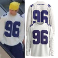V BTS Acne Studios 96 White Long Sleeve Shirt BTS Tour Merch 2026 Concert Outfits For Fans - Merchluma