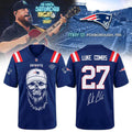 New England Patriots X Luke Combs Merch My Kinda Saturday Night Tour 2027 Jersey Gift For Fans - Merchluma