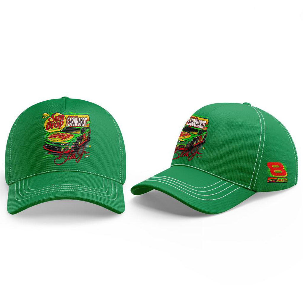 Dale Earnhardt Jr #8 JR Motorsports Sun Drop NASCAR Hat Dale Earnhardt Jr Merch Fan Gifts - Merchluma