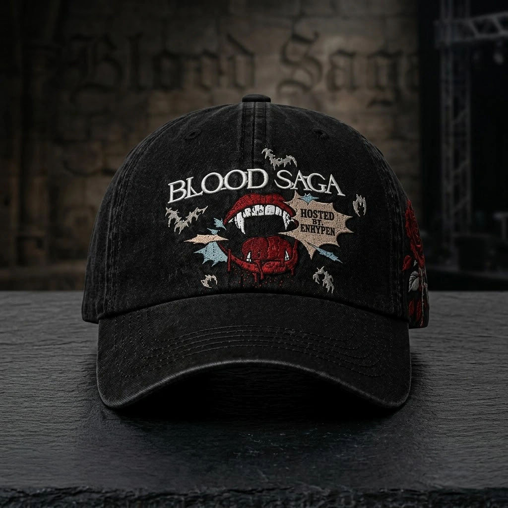 Enhypen World Tour Blood Saga Blood Rose Hat 2026 Enhypen Merch Gift For Kpop Fans - Merchluma