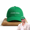 I Work Here Joe Burrow Cincinnati Bengals Green Embroidered Hat Joe Burrow Merch Fan Gifts - Merchluma