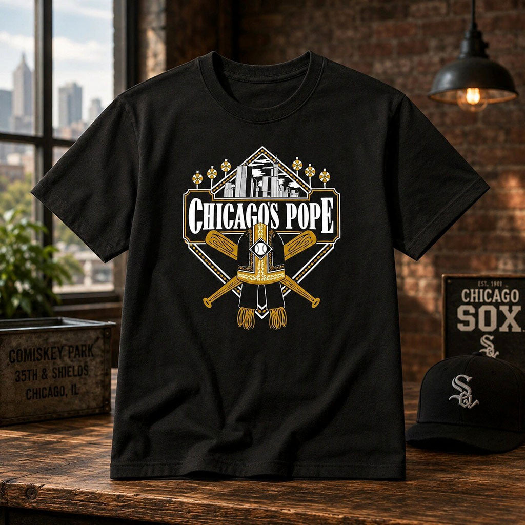 2026 White Sox Chicago Pope Shirt White Sox Merch Gifts For Baseball Fans - Merchluma