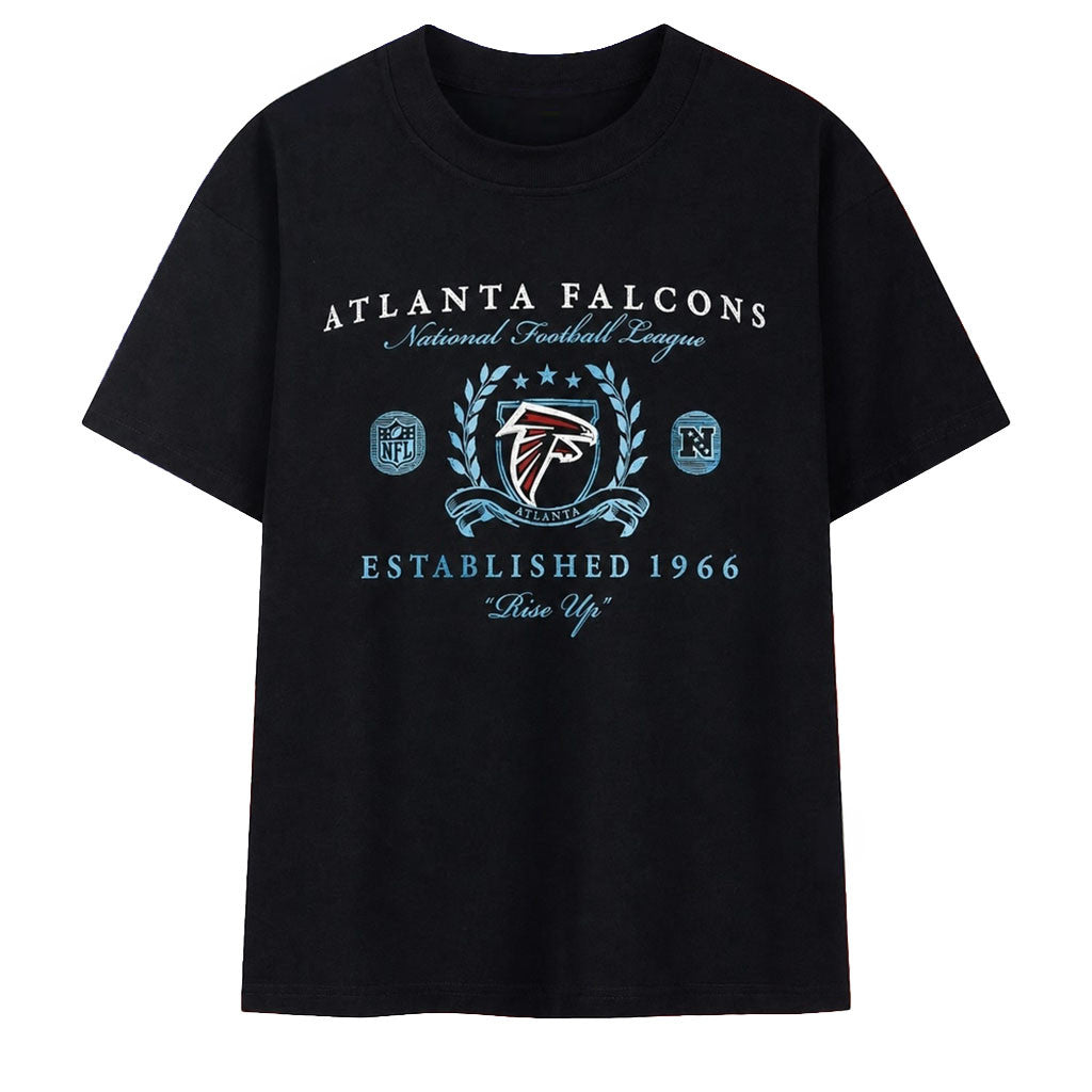 Atlanta Falcons Est 1966 Rise Up National Football League T-Shirt Falcons Merch Fans Gifts - Merchluma