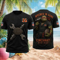 Cincinnati Bengals Turtle Mechanic Wrench In Hand Football Shirt Bengals Merch Presents For Him - Merchluma