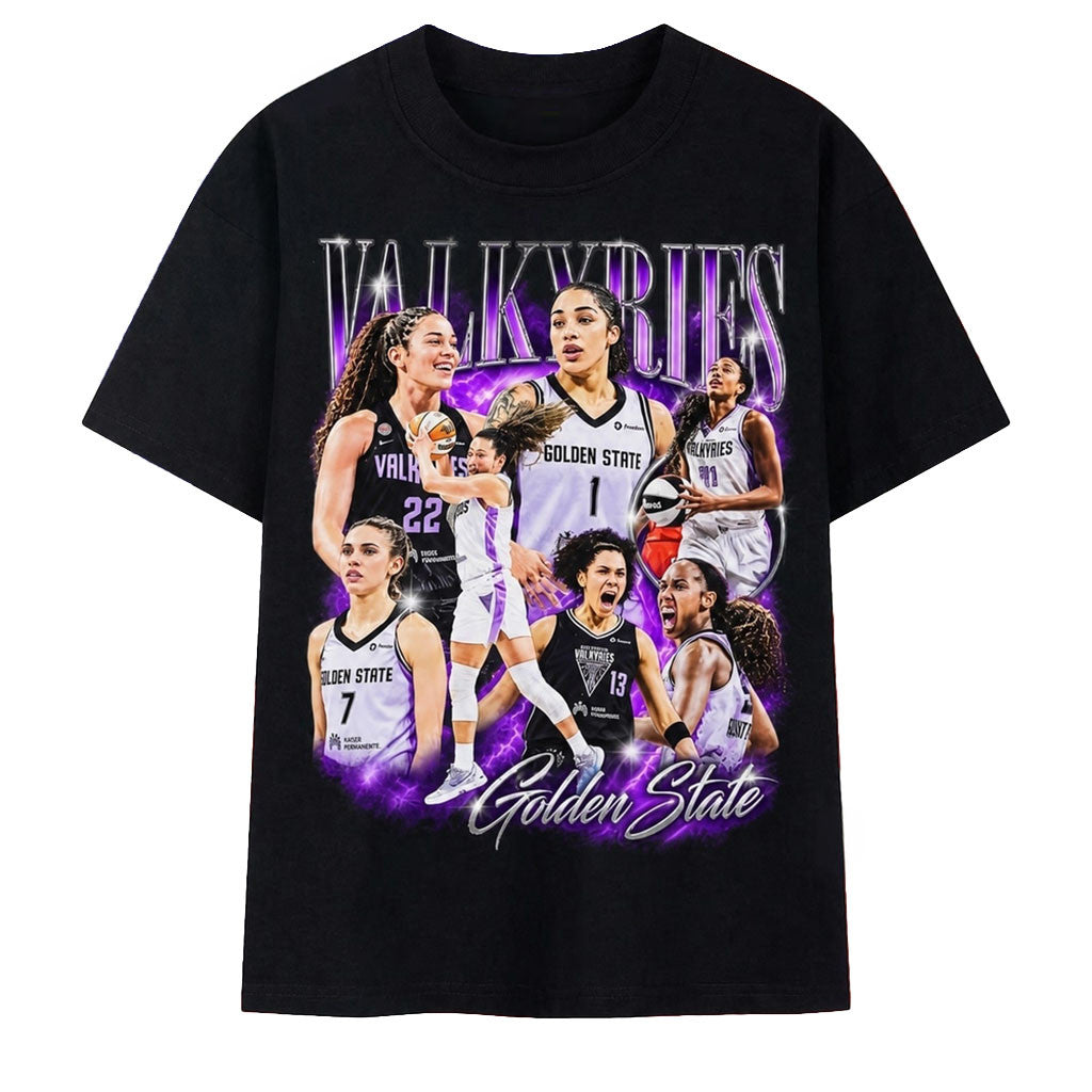 Golden State Valkyries Vintage 90s Bootleg Graphic T-Shirt Valkyries Merch Gifts For Fans - Merchluma