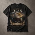 In Loving Memory Of Jackie Bald Eagle Memorial T-Shirt Forever In Our Hearts Forever In The Skies 2012 2026 - Merchluma