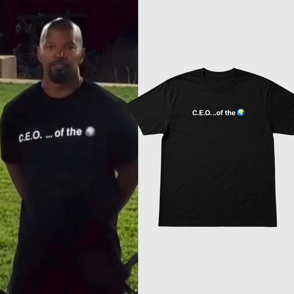 Jamie Foxx CEO Of The World Minimalist Shirt Jamie Foxx Merch Gifts For Fans - Merchluma
