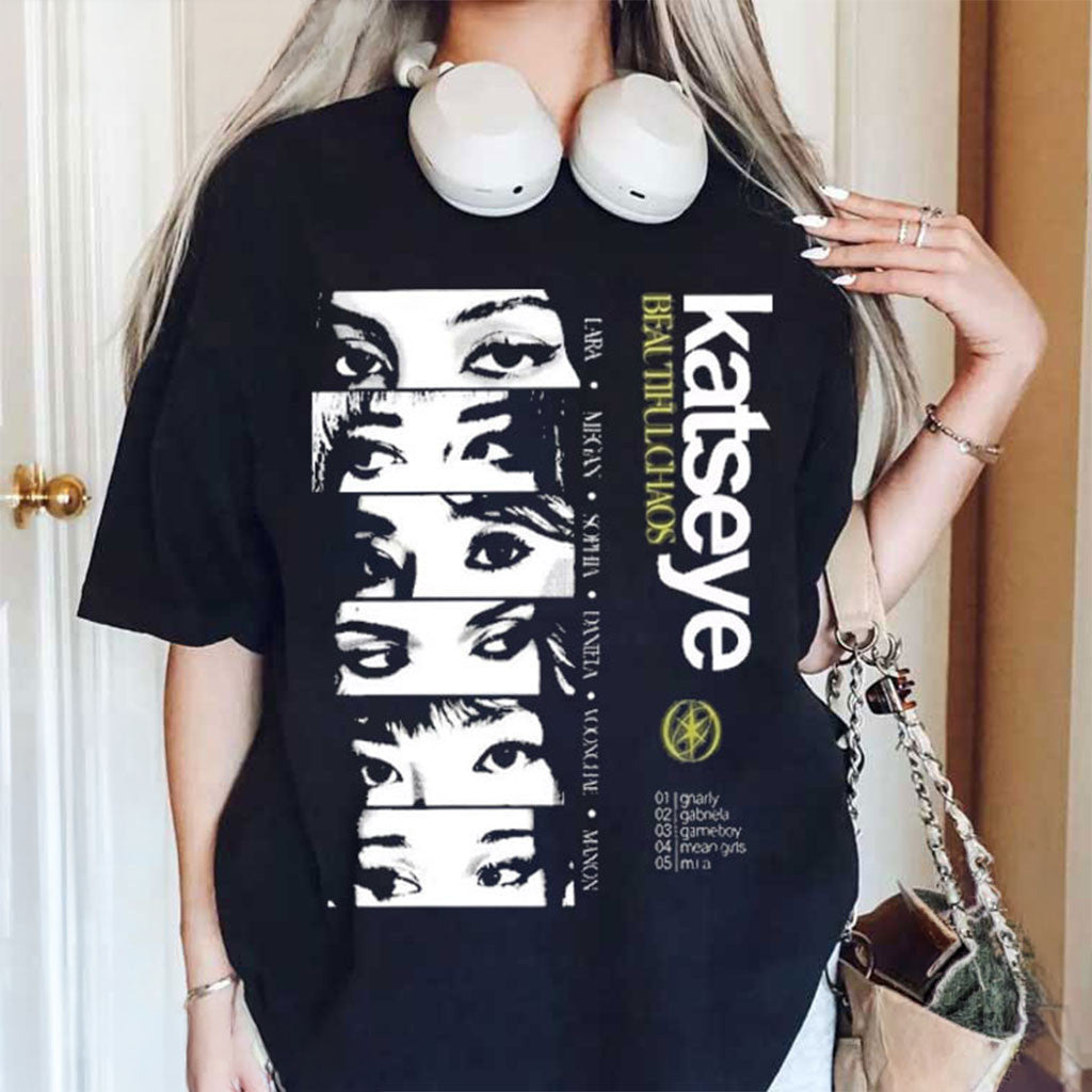 Katseye Beautiful Chaos Tour K-Pop Concert T-Shirt KATSEYE Merch Gifts For Besties - Merchluma