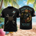 Miami Dolphins Ninja Turtle Mechanic Wrench In Hand Football Shirt Dolphins Merch Fan Gifts - Merchluma