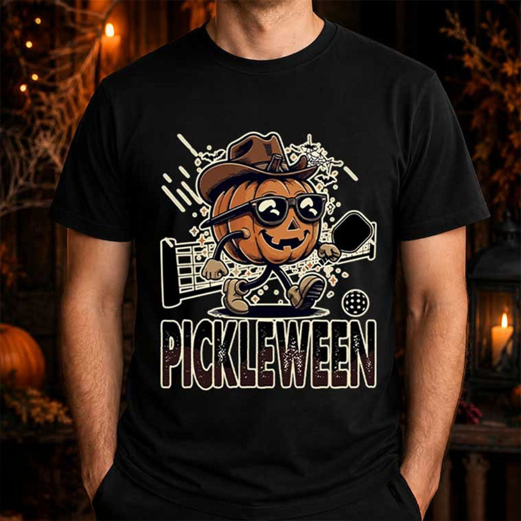 Pickleween Halloween Spooky Season Pickleball Player T-Shirt Pickleball Lovers Halloween Shirts - Merchluma